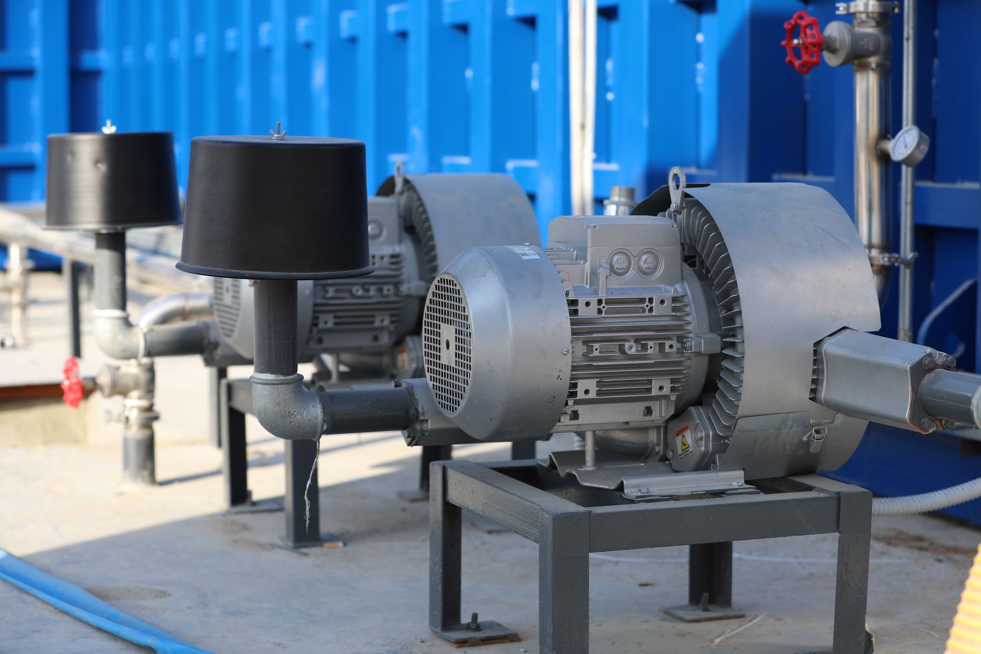 Al-Galala Konouz Treatment Plant: Air blowers for the MBR system