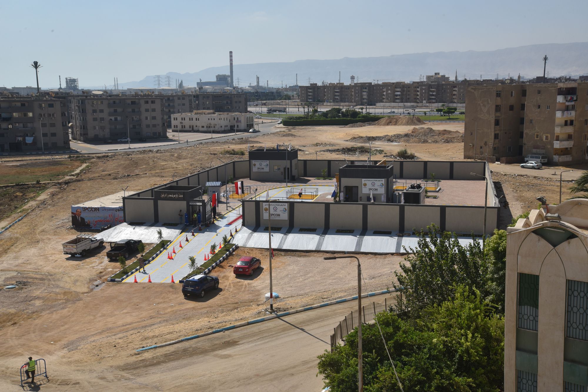 El Herafyeen Pumping Station: The station from above